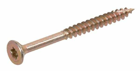 Pièces agricoles - Fasteners - Vis pour panneau d'aggloméré, Ø 6x120 mm, TX30, à tête fraisée, acier