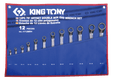 Trousse tissus de12 clés polygonales contrecoudées 75° métriques