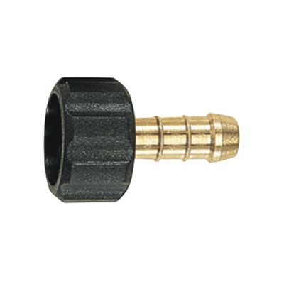 Pièces agricoles - Raccords - RACCORD DROIT FEM LAITON 1/2" D.10 AV ANNEAU