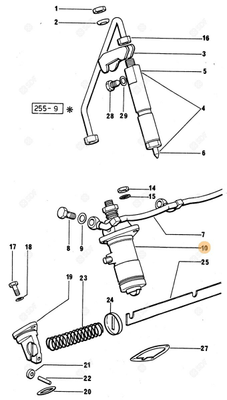Pièces agricoles - Pieces moteur - POMPE INJECTION 'C' Deutz-Fahr origine