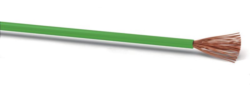 Electricité de bâtiment - Installation électrique - Bobine câble FLRY vert 2,5 mm² 50 m (par 1)