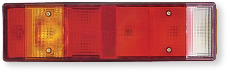 Automobile - Consommables et accessoires auto. - Feu arrière gauche avec feu d'encombrement latéral multifonction type Iveco clignotant BA15S 21W, Stop BA15S 21W, recul BA15S 2