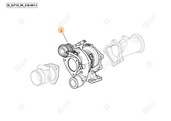 Pièces agricoles - Pieces moteur - TURBOCHARGER KF4_WG Deutz-Fahr origine