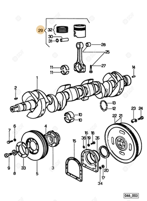 Pièces agricoles - Pieces moteur - PISTON COMPLET Deutz-Fahr origine