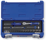 Coffret cliquet réversible et douilles 1/4" 19 pièces (par 1)
