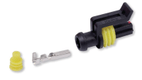 Kit connecteur étanche porte-clips en polyamide noir, 1 voie, 1-2 mm² (par 1)