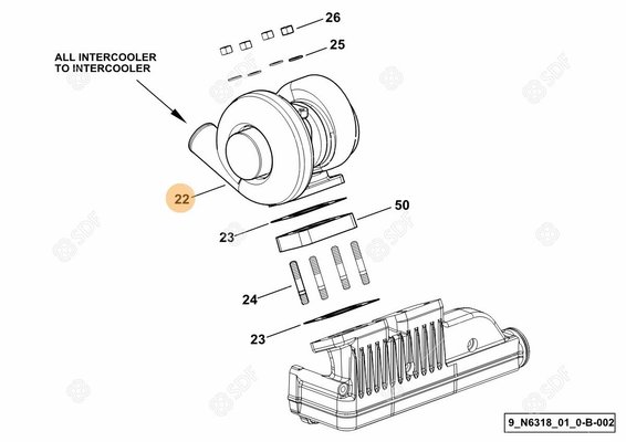 Pièces agricoles - Pieces moteur - TURBO Deutz-Fahr origine