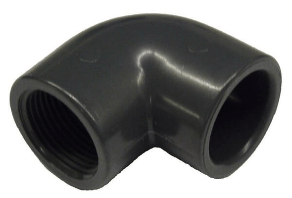 Pièces agricoles - Hydraulique - Coude PVC 90° 20mm x filetage F1/2"