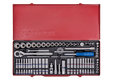 Coffret de douilles 1/4 et 3/8 12 pans 91 pièces