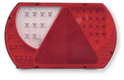 Feu arrière PRO LANE 4 fonctions gauche LED 12-24 volts avec feu de brouillard livré pré-câblé avec 2 mètres de câble (par 1)