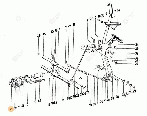 Pièces agricoles - Roulements - roulement à butée axiale Deutz-Fahr origine