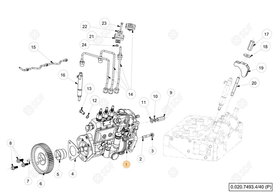 Pièces agricoles - Pieces moteur - pompe à injection Deutz-Fahr origine