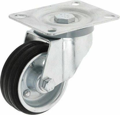 Pièces agricoles - Outils atelier - Roue pivotante, roue en polyuréthane : Ø80x30mm, Fixation de plaque: 100x80mm Load: 75kg, Ro-Carr