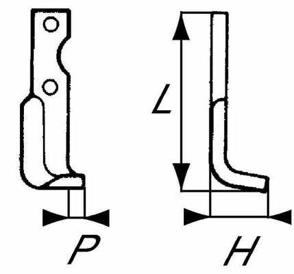 Pièces agricoles - Travail du sol - Lame de fraise d. Agria