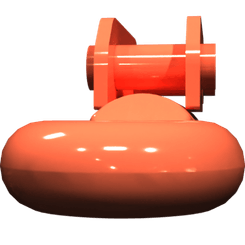 Pièces agricoles - Pièce divers - Oeil de remorquage 50-peint-