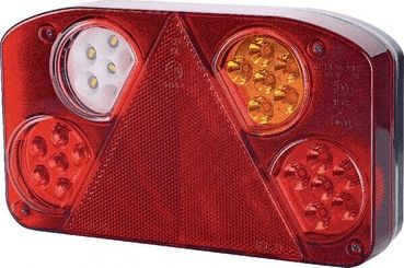 Pièces agricoles - Eclairage - Feu arrière LED rectangle droit câblé