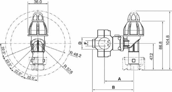 Pièces agricoles - Pièce Pulvérisateur - Porte-buse réglable 1/2" 10 mm
