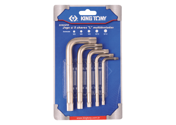 Outils - Outils divers - Jeu de 5 clés mâles XZN courtes