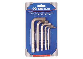 Outils - Outils divers - Jeu de 5 clés mâles XZN courtes