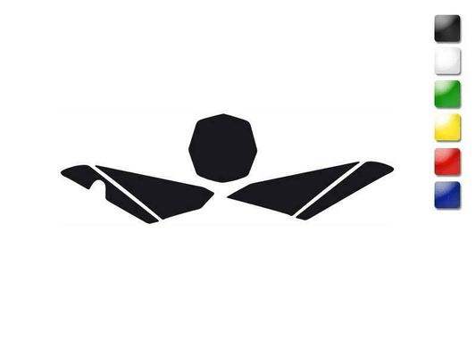 Pièces Quad & Motos - Pièces communes - FONDS PLAQUE CROSS NOIR HUSQVARNA TC449 '11