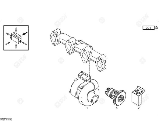 Pièces agricoles - Pieces moteur - TUYAU