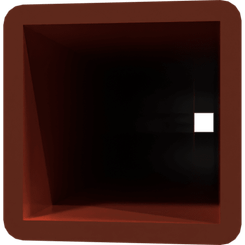 Pièces agricoles - Pièce divers - tube carré f. herse 950mm -peint-