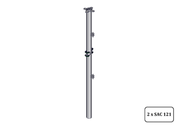 Accessoires et options matériel  - Matériel d'élevage - autre - POTEAU -4- DE CONTENTION TREFLE 1D + 2 SURLOCK L.2.43M A SCELLER