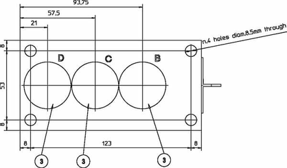 Pièces agricoles - Hydraulique - Bloc de retour 3x3/4" 1x1"