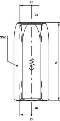 Pièces agricoles - Hydraulique - Clapet anti retour S 24 (0,5 bar)