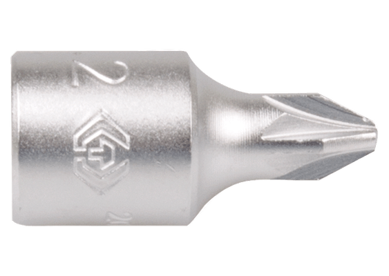 Outils - Outils divers - Douille tournevis monobloc 1/4 POZIDRIV N°2