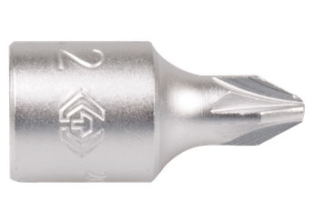 Outils - Outils divers - Douille tournevis monobloc 1/4 POZIDRIV N°2