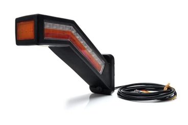 Pièces agricoles - Eclairage - Feu arrière multifonction LED, gauche, rouge/orange/blanc, 12-24 V, 238 x 181 x 72 mm