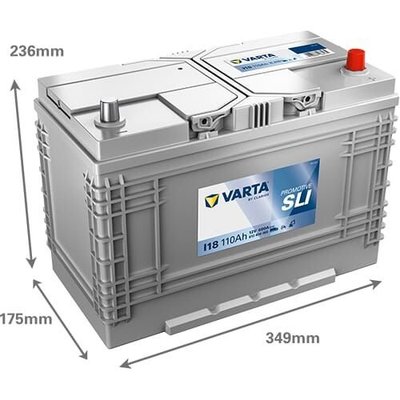 Pièces agricoles - Eclairage - Battery 12V 110Ah 680A I18 VARTA Promotive SLI