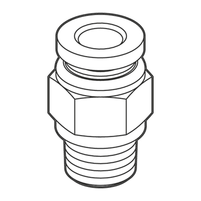 Pièces agricoles - Raccords - RACCORD PNEUM. (DROIT)