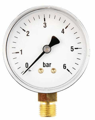 Pièces agricoles - Hydraulique - Manomètre Ø63 0-6bar ¼" inf.