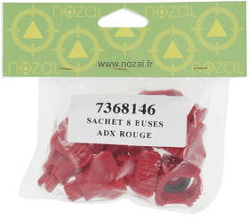 Pièces agricoles - Pièce Pulvérisateur - Jeu de buses à injection d'air (8 pièces) ADX 120° 04 rouge