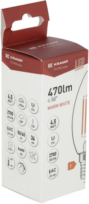 Pièces agricoles - Electricité - Ampoule LED à Filament - Bougie C35 E14 4,5W