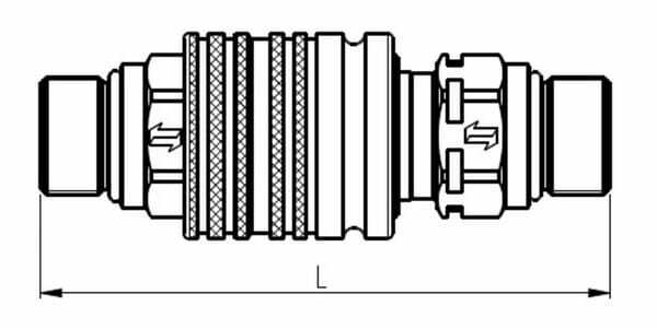 Pièces agricoles - Hydraulique - Coupleurs, 1"-M36x2 25S femelle CPV