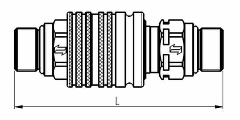 Pièces agricoles - Hydraulique - Coupleurs, 1"-M36x2 25S femelle CPV