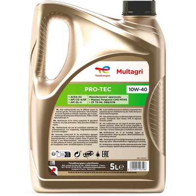 Produits pétroliers - Huile multifonctionnelle - BIDON 5 LITRES MULTAGRIPROTEC 10W40