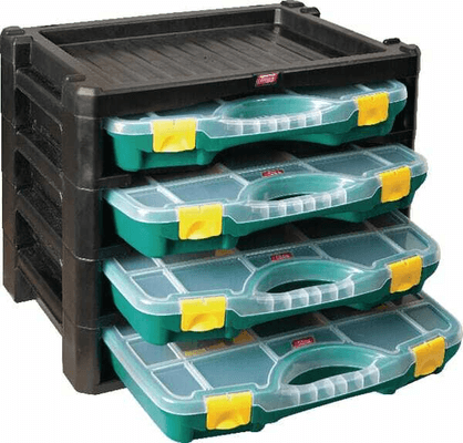 Pièces agricoles - Outils atelier - Boîte rangement multi n°2 4pc
