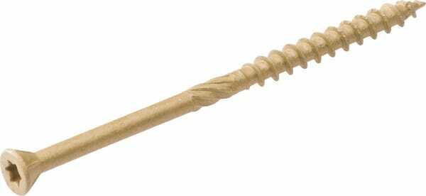 Pièces agricoles - Fasteners - Vis pour terrasse, Ø 5x50,0 mm, à tête fraisée, bronze