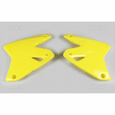Pièces Quad & Motos - Plastiques - Ouïes de radiateur UFO jaune Suzuki DR-Z400E