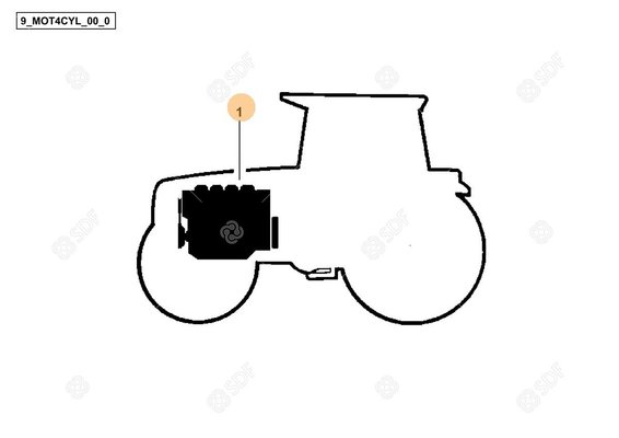 Pièces agricoles - Moteurs - MOT.KF4078TA00 78kW_E5_RM