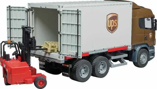 Loisirs - Jouets - Scania UPS + chariot élévateur