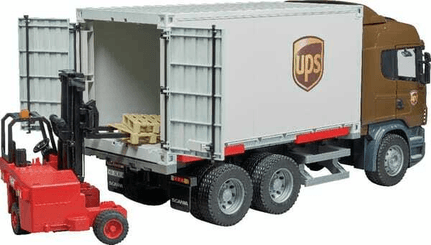 Loisirs - Jouets - Scania UPS + chariot élévateur