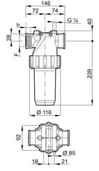 Pièces agricoles - Pièce Pulvérisateur - Filtre 1 1/4" 100 mesh