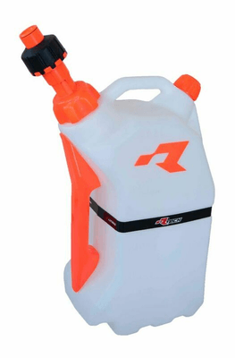 Pièces Quad & Motos - Transport - Garage - Paddock - Bidon d'essence RACETECH remplissage rapide 15L translucide/orange