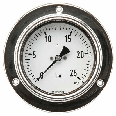 Pièces agricoles - Hydraulique - Manomètre Ø100 0-25bar ½" pan.