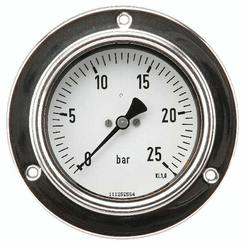 Pièces agricoles - Hydraulique - Manomètre Ø100 0-25bar ½" pan.